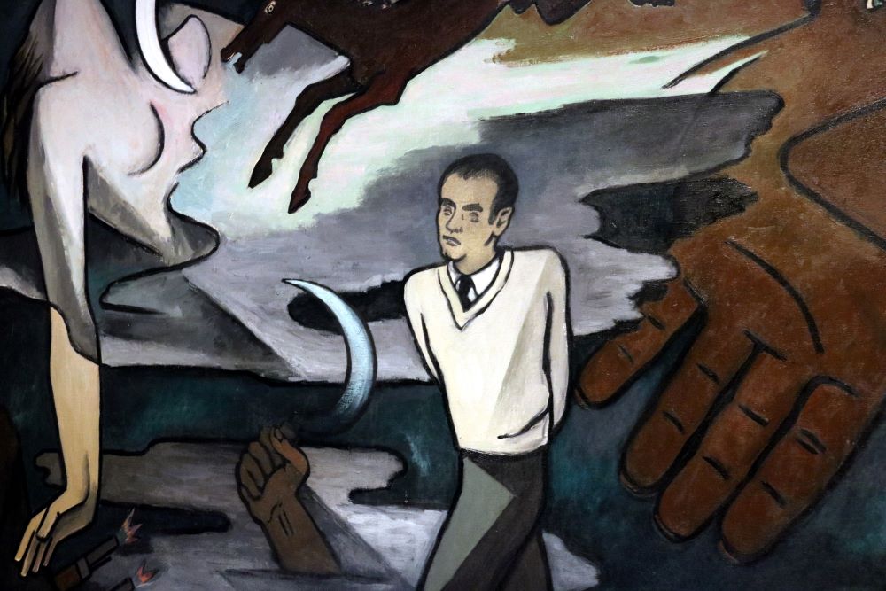 Al·legoria de l'afusellament de Federico García Lorca, de Fernando Briones al MNAC Al·legoria de l'afusellament de Federico García Lorca, de Fernando Briones al MNAC