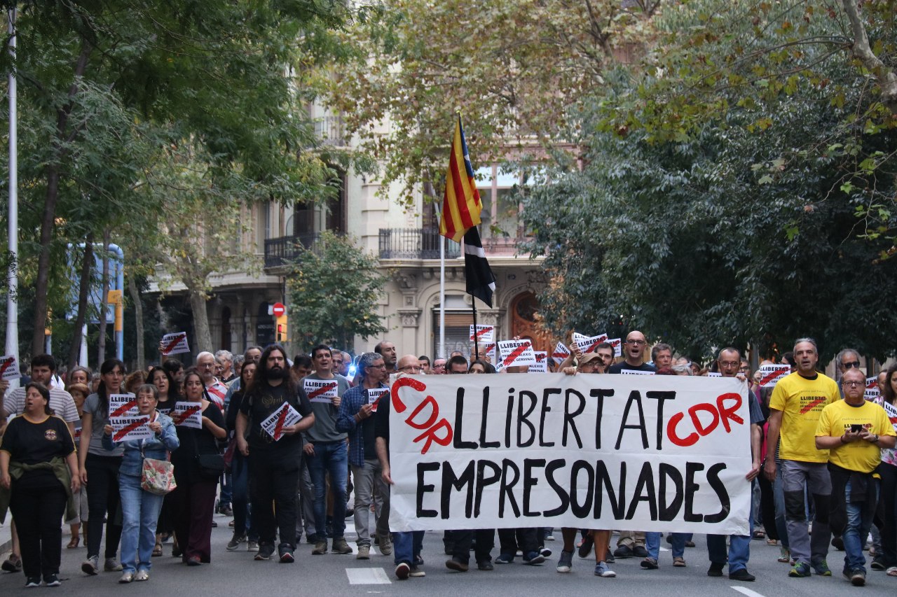Manifestació per la llibertat dels membres dels CDR acusats de terrorisme, l'octubre de 2019 Manifestació per la llibertat dels membres dels CDR acusats de terrorisme, l'octubre de 2019