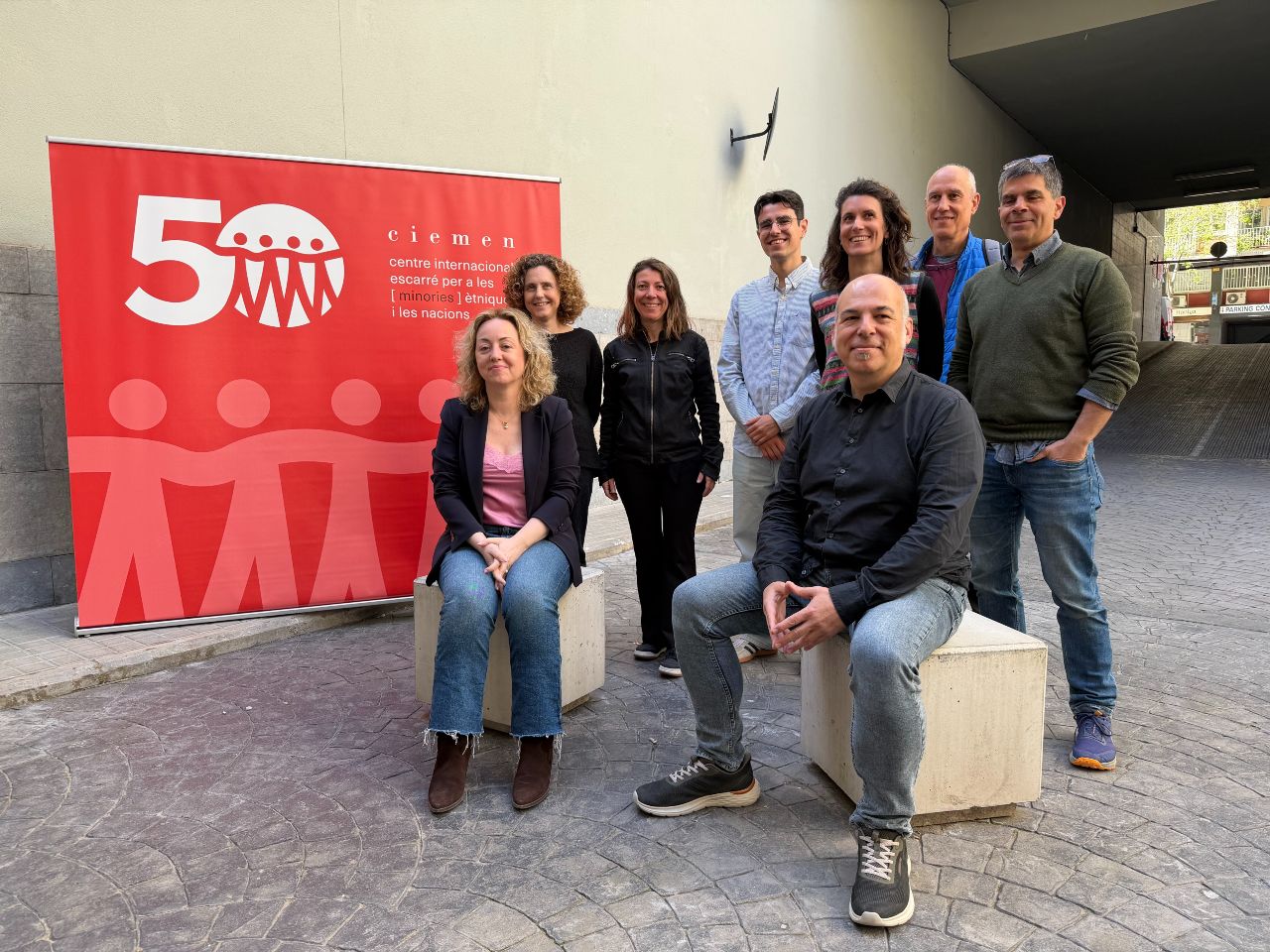 El president del CIEMEN, David Minoves, i Vicenta Tasa, coordinadora del Comitè de Drets Lingüístics del PEN Català presenten un projecte per actualitzar la Declaració Universal dels Drets Lingüístics.