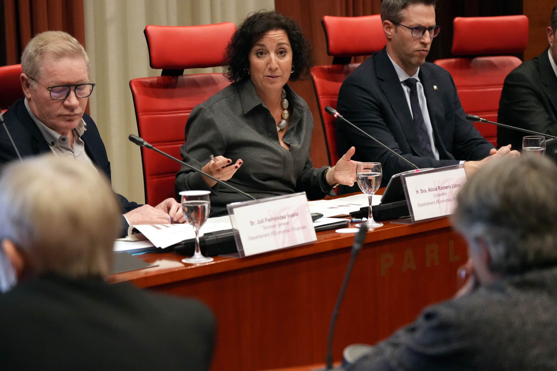 Compairexença de la consellera d'Economia i Finances, Alicia Romero, sobre els pressupostos del 2026. Compairexença de la consellera d'Economia i Finances, Alicia Romero, sobre els pressupostos del 2026.