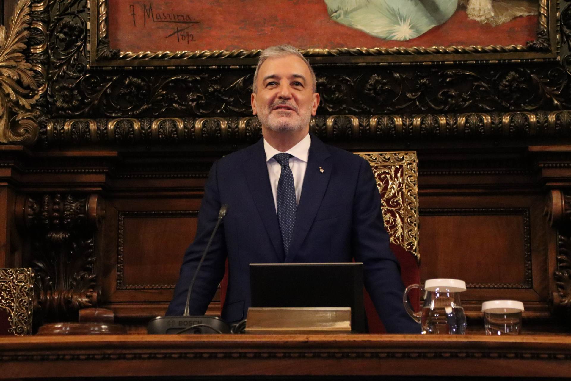 L'alcalde Jaume Collboni a l'inici del plenari