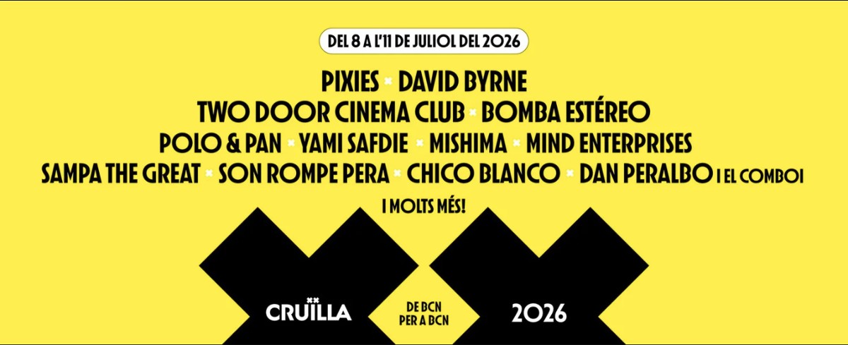 Cartell del Festival Cruïlla amb alguns dels cap de cartell Cartell del Festival Cruïlla amb alguns dels cap de cartell