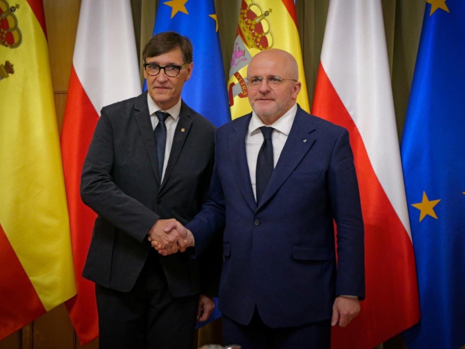 Illa amb el president del Consell per a la Cooperació de Polònia amb Ucraïna, Pawel Kowal. Illa amb el president del Consell per a la Cooperació de Polònia amb Ucraïna, Pawel Kowal.