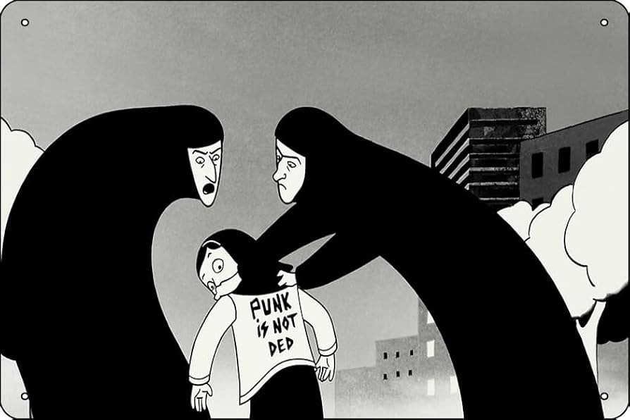 Instantània de 'Persèpolis' (2007), de Marjane Satrapi i Vincent Paronnaud