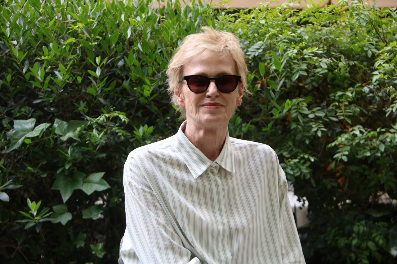 L'escriptora Siri Hustvedt presentant el seu llibre 'Històries de fantasmes’ a Barcelona.