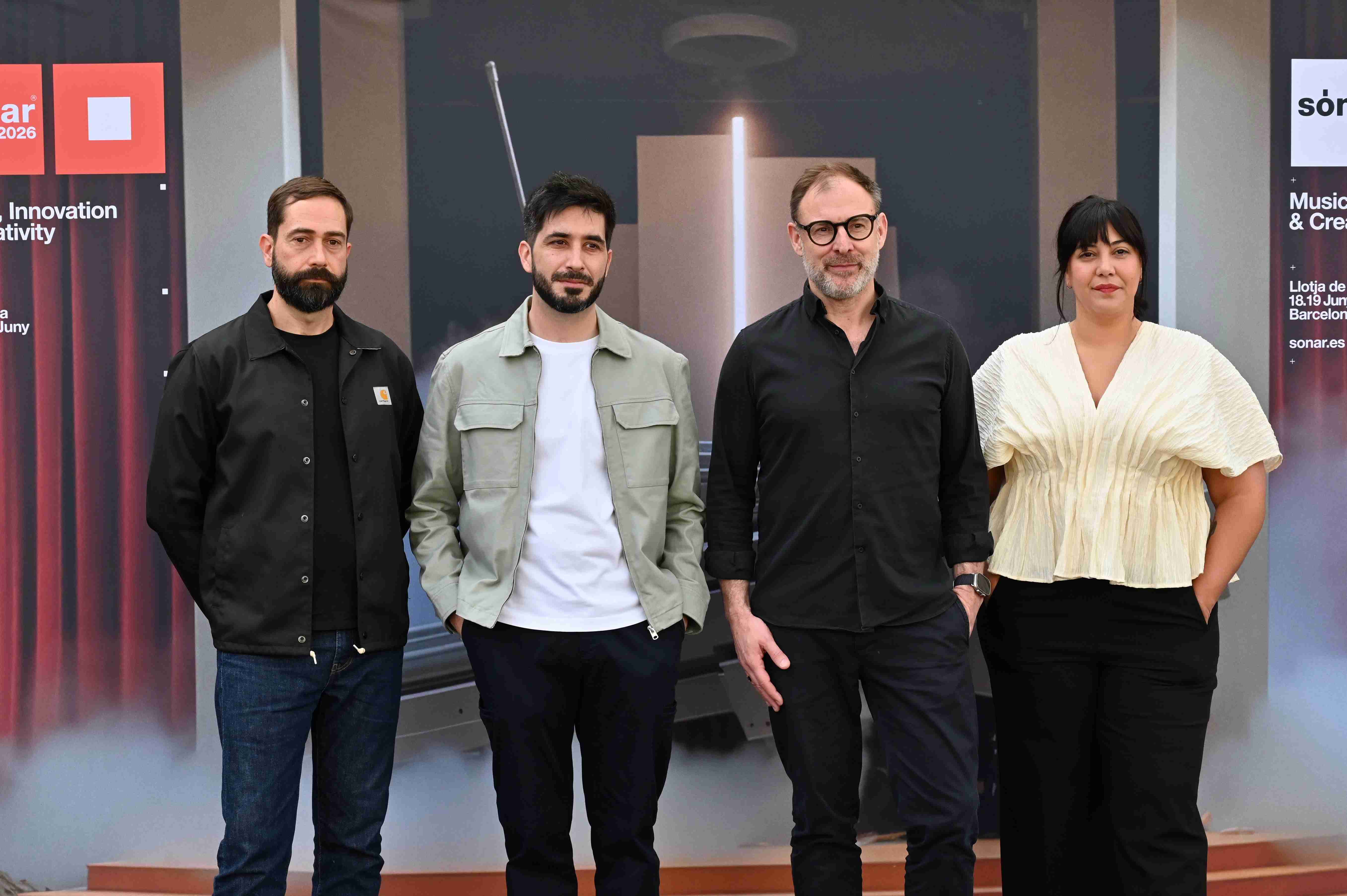 L'equip del Sónar, amb el seu nou director, François Jozic (3), durant la roda de premsa d'aquest dimecres L'equip del Sónar, amb el seu nou director, François Jozic (3), durant la roda de premsa d'aquest dimecres