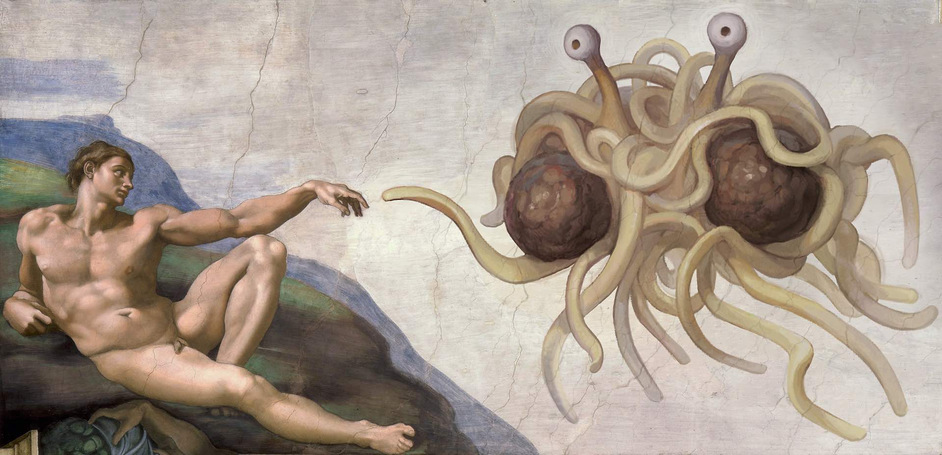 El Monstre de l'Espagueti Volador no serà considerat un Déu, però els creients el continuen venerant