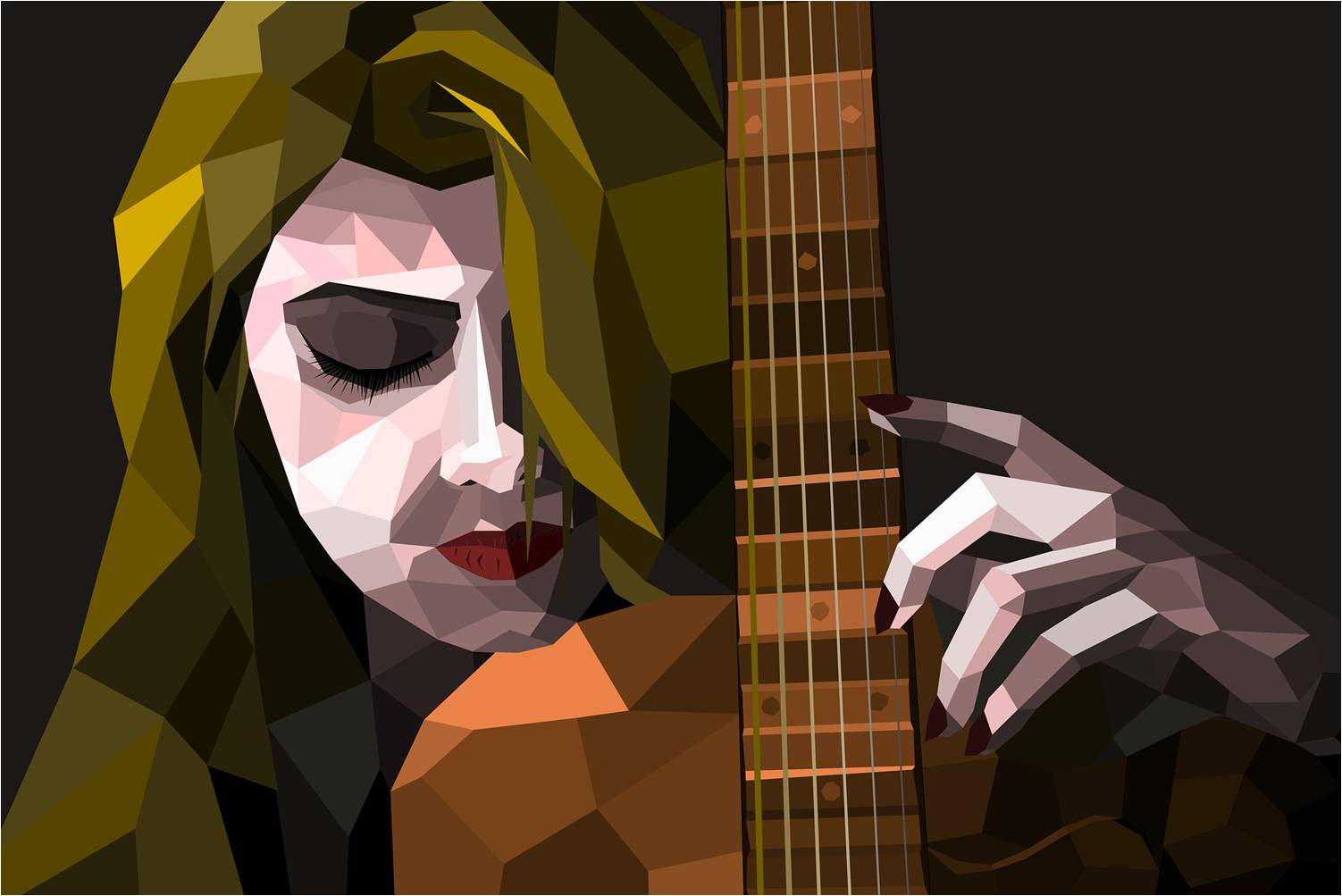 Noia guitarra