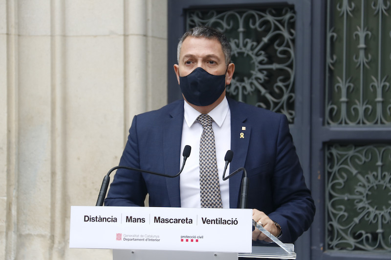 El conseller d'Interior obre la porta a una desescalada asimètrica amb mesures més dures per territoris com Lleida