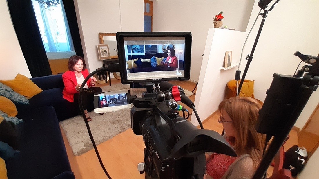 Un moment del rodatge del documental 'Patriarcado, el organismo nocivo' Un moment del rodatge del documental 'Patriarcado, el organismo nocivo'