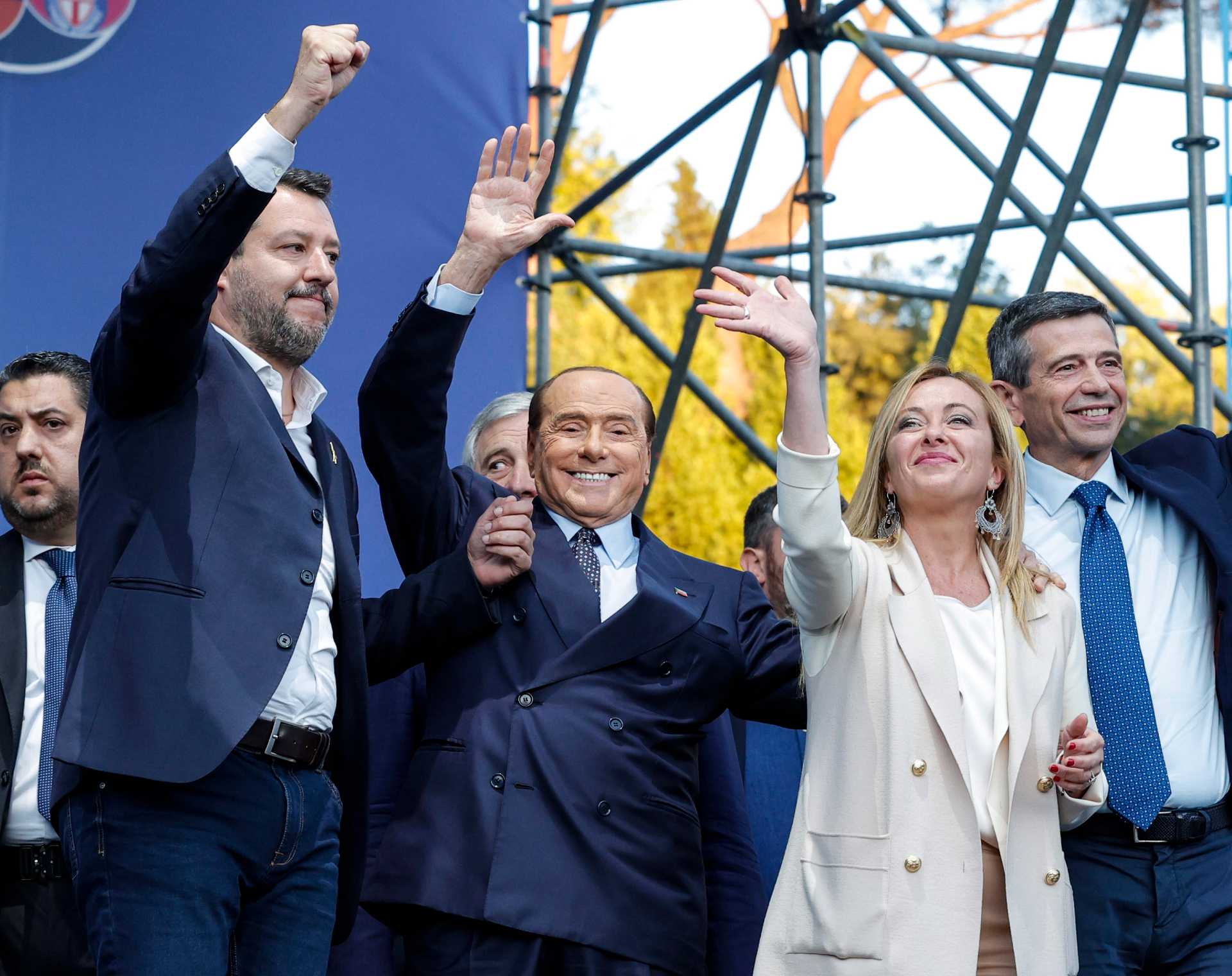 Berlusconi, Salvini i Meloni