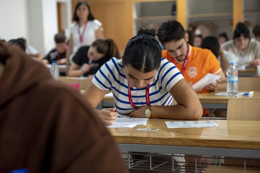 Estudiant a l'EVAU de Castella la Manxa