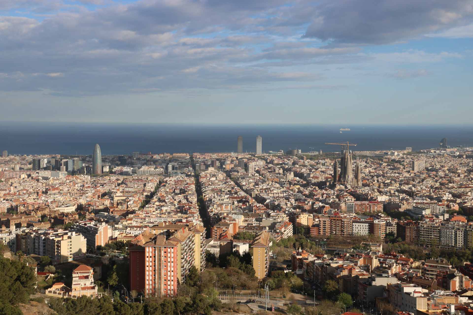 Panoràmica de Barcelona, vista des dels búnquers del Carmel Panoràmica de Barcelona, vista des dels búnquers del Carmel