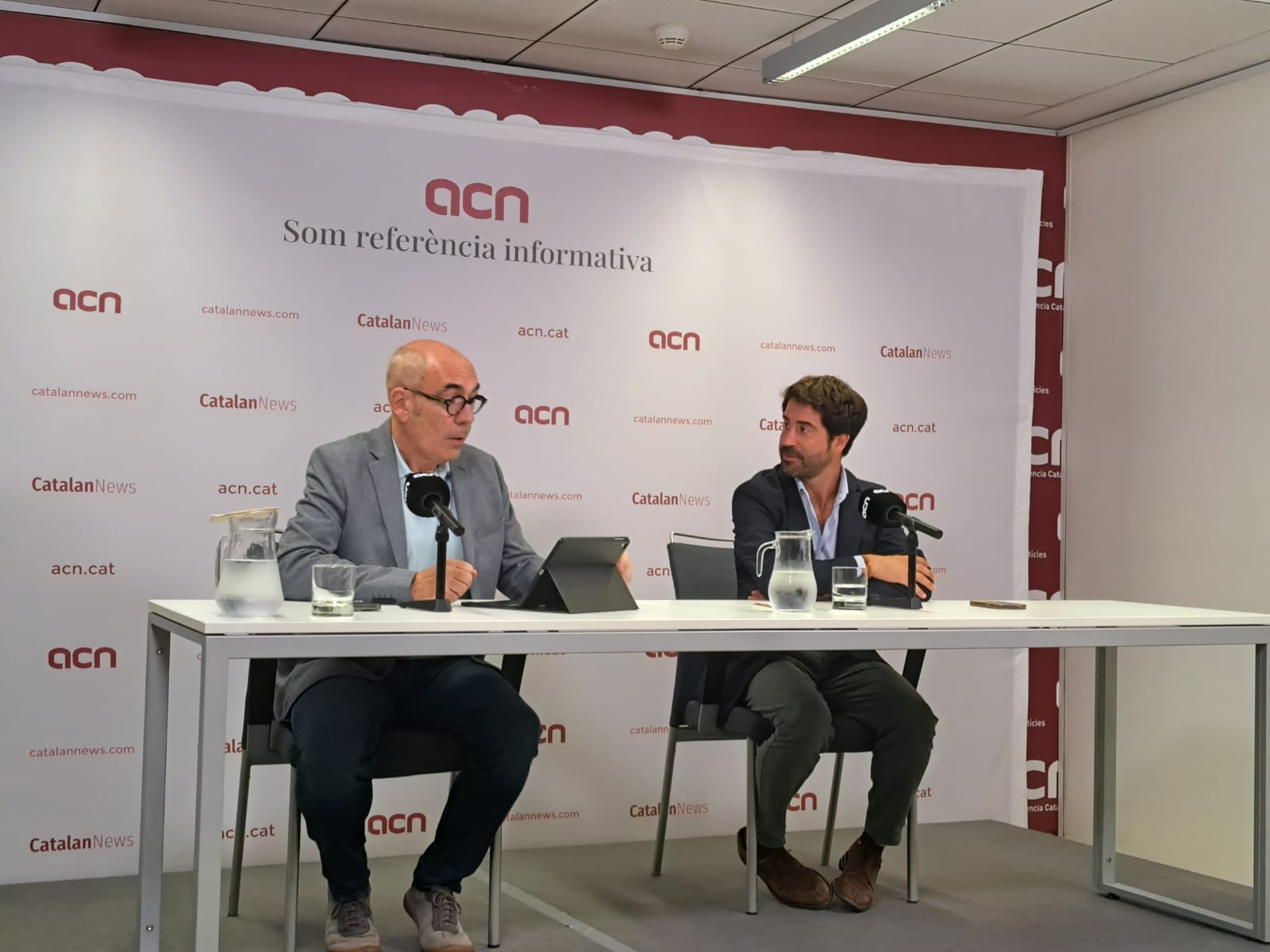 A la dreta Roger Montañola, candidat d'Espai CiU PDeCat