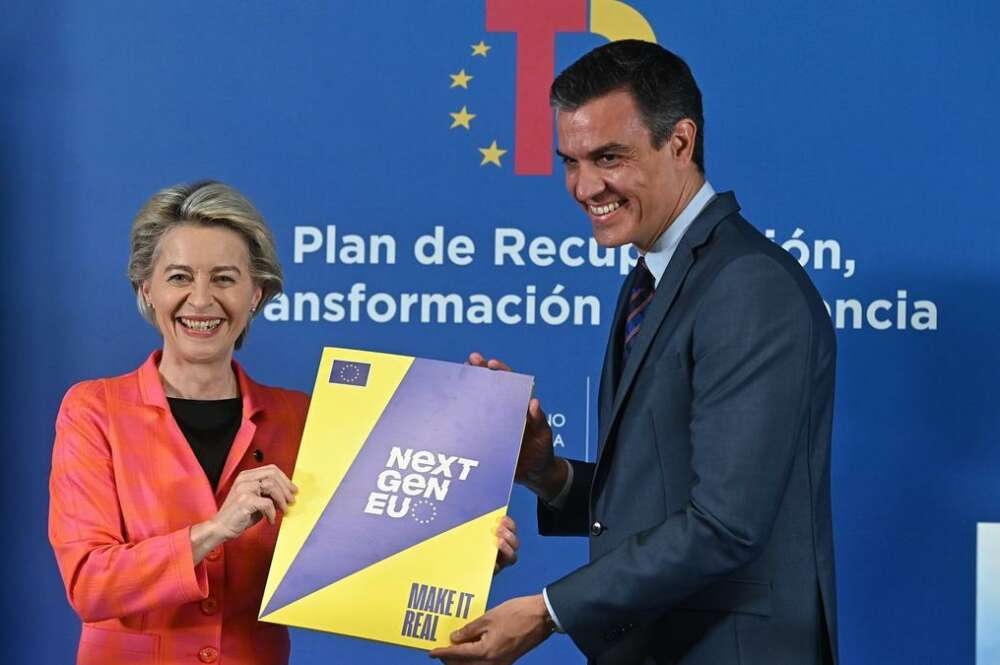 El president del govern espanyol, Pedro Sánchez, i la presidenta de la Comissió Europea, Ursula von der Leyen