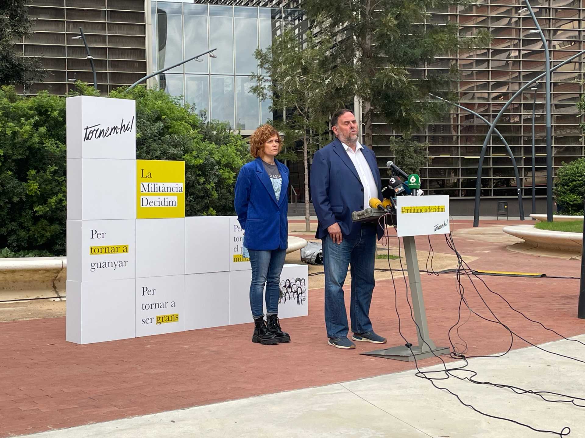 L'exvicepresident i cap de llista de Militància Decidim, Oriol Junqueras, aquest dimarts L'exvicepresident i cap de llista de Militància Decidim, Oriol Junqueras, aquest dimarts