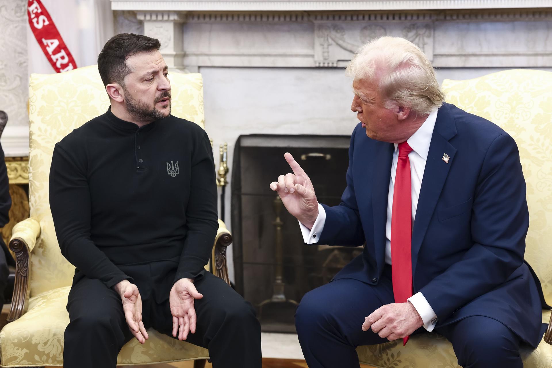 Els dos presidents durant la seva trobada avui a la Casa Blanca Els dos presidents durant la seva trobada avui a la Casa Blanca